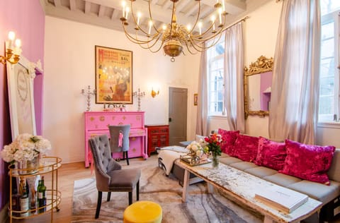 Playful Barbie-style living area