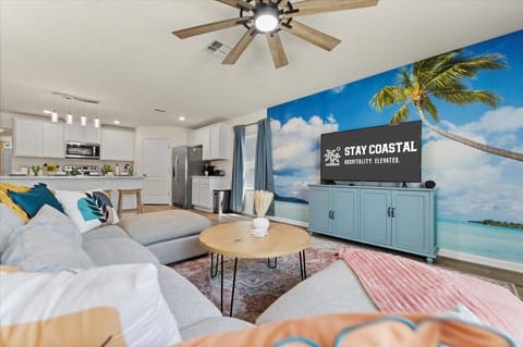 Living room: Comfortable seating, board games, and a throw blanket.
Smart TV (bring your own logins – home does not have cable).