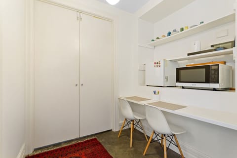 Downstairs workspace