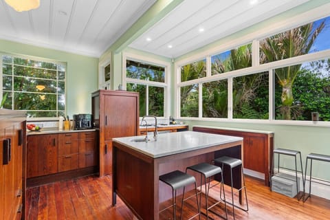Fully equipped open plan kitchen