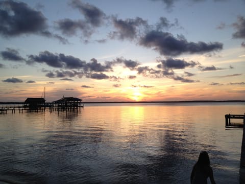 Sunset View from our pier & beach. A daily blessing!