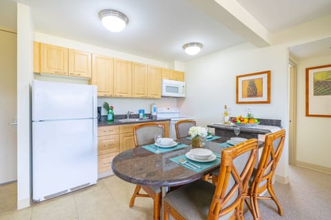 First unit dining area and kitchen