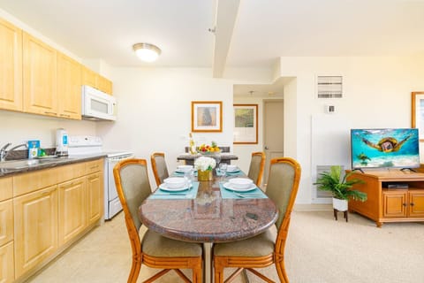 First unit dining area and kitchen