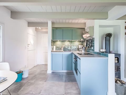 Kitchen, Countertop, Interior Design, Flooring, Kitchen Appliance, Floor, Major Appliance, Furniture, Wood, Ceiling