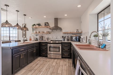 Kitchen being remodeled.