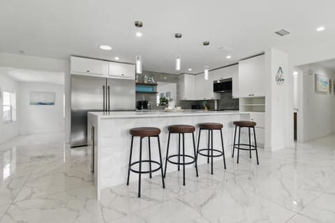 The open layout creates a comfortable, social space that brings everyone together.