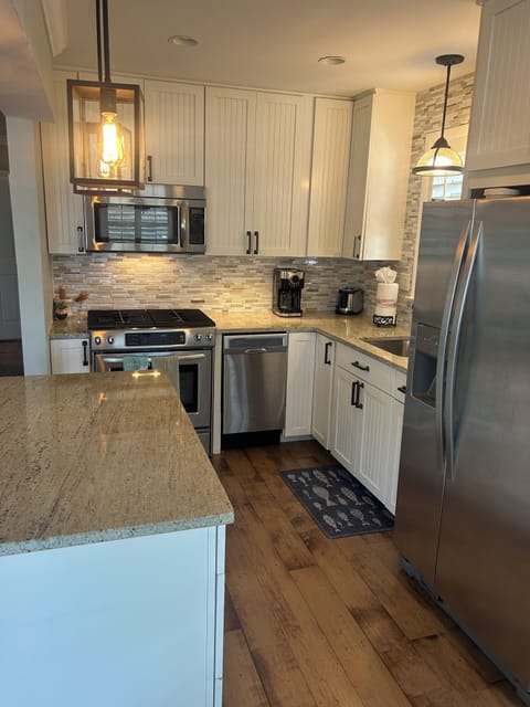 Kitchen with modern amenities