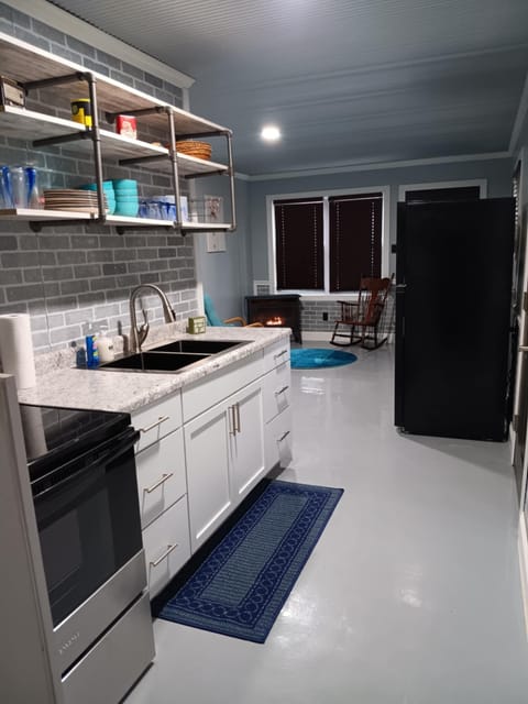 open galley kitchen full sz appliances stocked everything you need to make meals