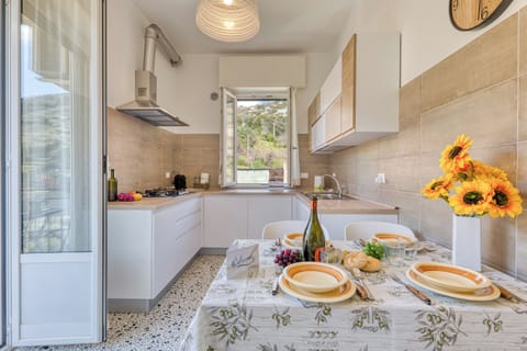 Kitchen and dining area