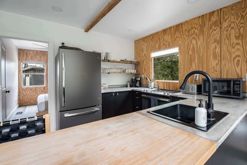 Ample counter-space for prepping meals or sitting with your morning coffee.