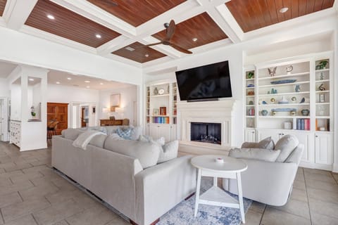 Spacious living room with ample seating
