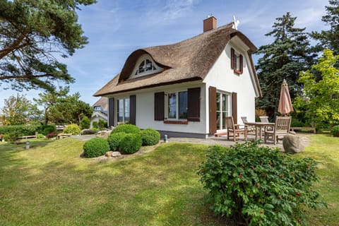 Exterior view of a charming house with terrace