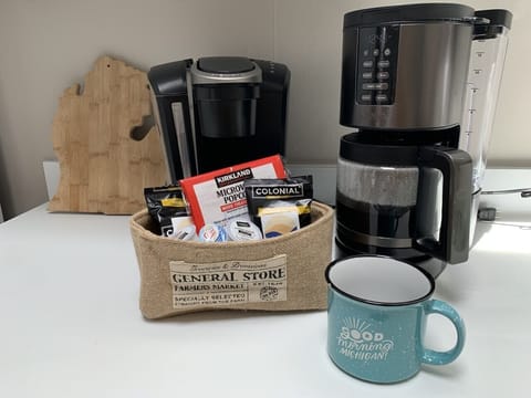 Start your day with ease—your coffee station is all set and waiting.