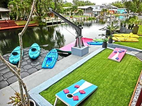 Plenty of Kayaks and Water Toys Included!