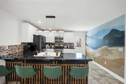 well equipped kitchen for making a delicious meal