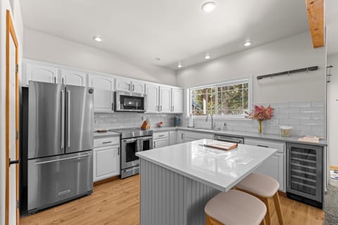 Kitchen with an island