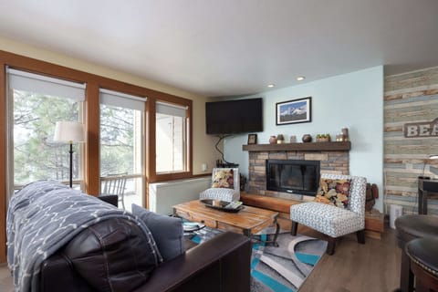 Unwind in the cozy living room & stream your favorites on the smart TV