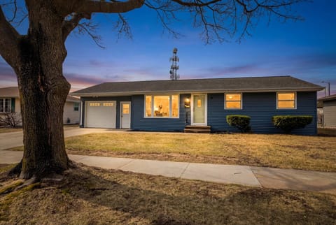 A nightime shot of this cozy home right across the street from the Resch Center and a couple of blocks to Lambeau Field. 