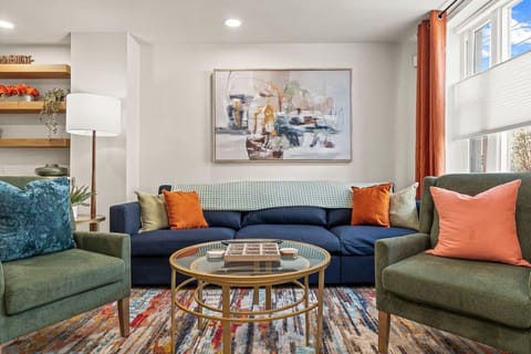 Living room with comfy seating arrangement