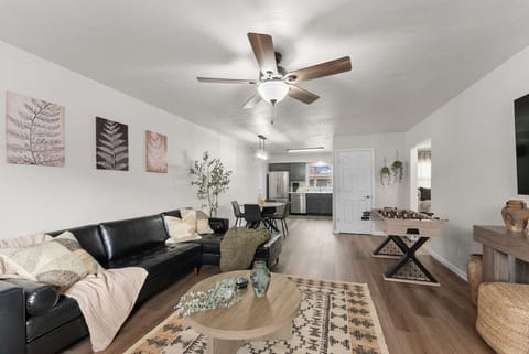 Full View: Living, Dining, Kitchen 🏠 Enjoy seamless flow from lounging to dining in this thoughtfully designed home.