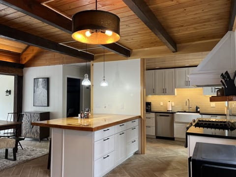 A sleek counter space to make cooking easy and fun.