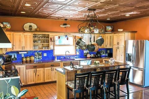 Huge kitchen ready to cook for your crew.