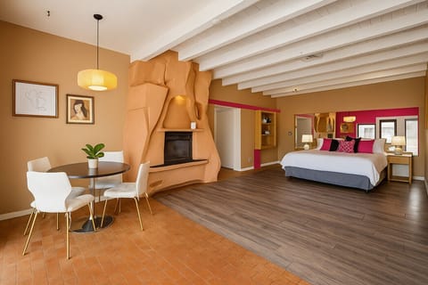 Living room and the master bed