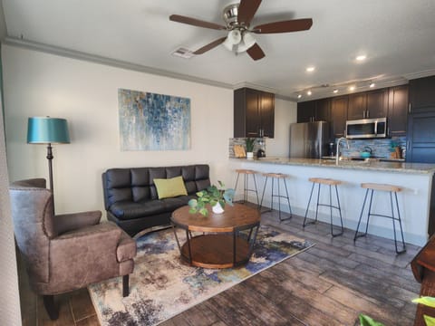 Large den & kitchen combo