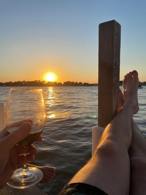 Sunsets off the dock each night