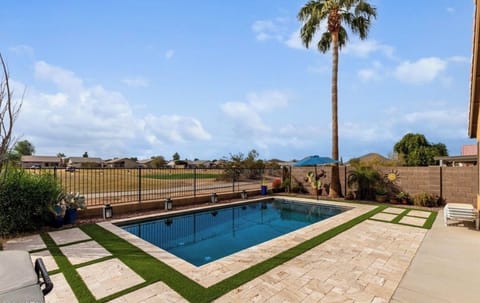 Saltwater pool- cleaned and maintained regularly.