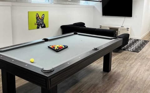 Community room with pool table
