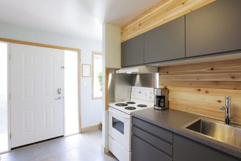 Well lit, spacious kitchen