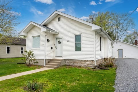 Front of house and parking