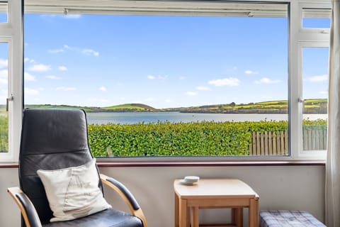 view out of the window in Myebon Holiday Cottage, Padstow, North Cornwall