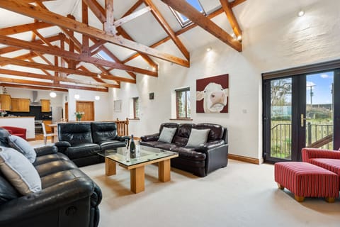 Lounge Area at  Mowhay Barn, Holiday Home, Near Padstow