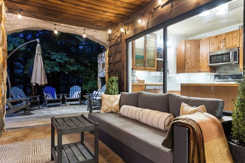 Covered Outdoor Lounge with Seating