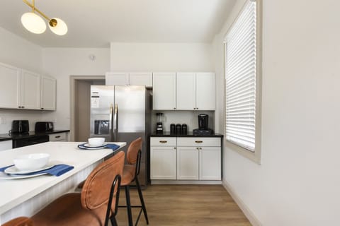 The kitchen is equipped with everything you could want! From a blender to an air fryer, we have thought of everything to make you feel at home