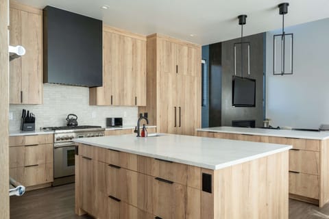 Tons of counter space in the gourmet kitchen