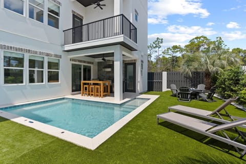 Backyard oasis.