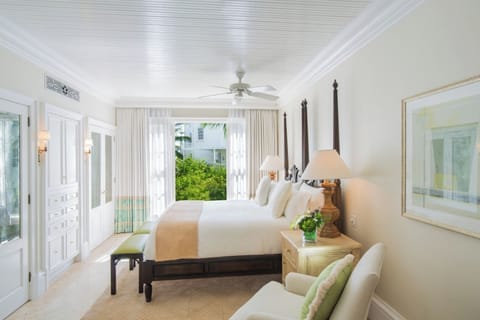 Unwind in a serene retreat with lush, leafy views.