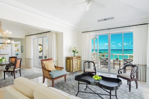Lounge together in airy comfort with sweeping sea vistas.