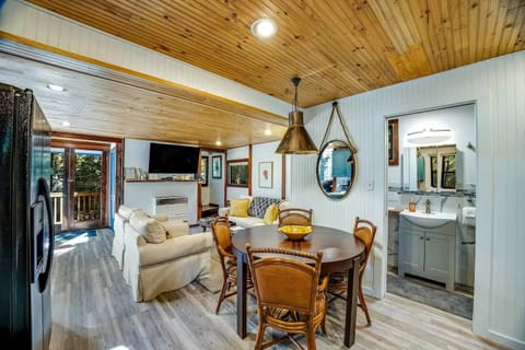 Charming dining setup, perfect for intimate meals with seating for 4.