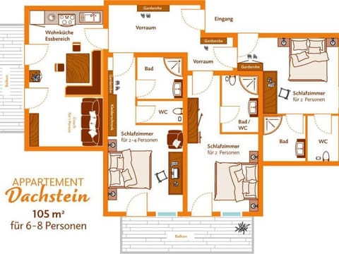 Apartment type C Dachstein - Kurzbucher - Heisshof Farm Stay in Schladming