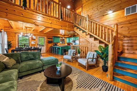 Breezy comfort with inviting woods and modern charm—perfect for relaxation and fun!