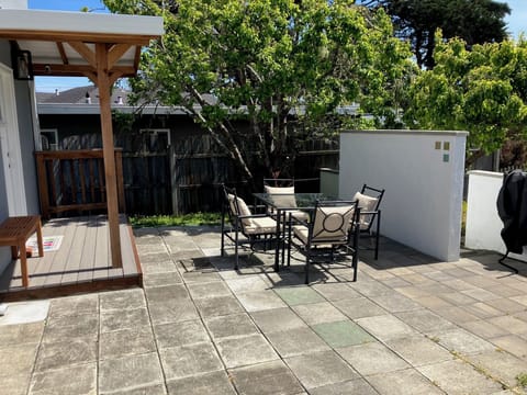 sunny patio to have your coffee or an evening beverage