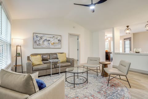 Woodstock Vacation Rental | 3BR | 2BA | 1,250 Sq Ft | 2 Small Steps to Enter