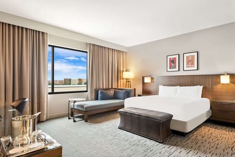 Relax in a bright, spacious room with lounge seating.