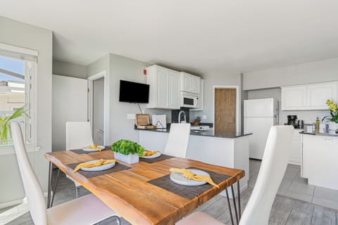 Inviting kitchen and dining area, perfect for gatherings.