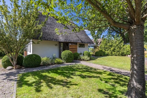 Exterior view of a stylish holiday home