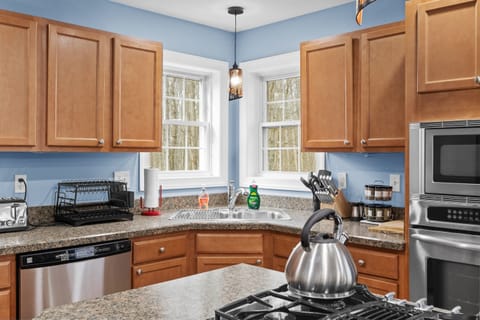 Fully stocked kitchen